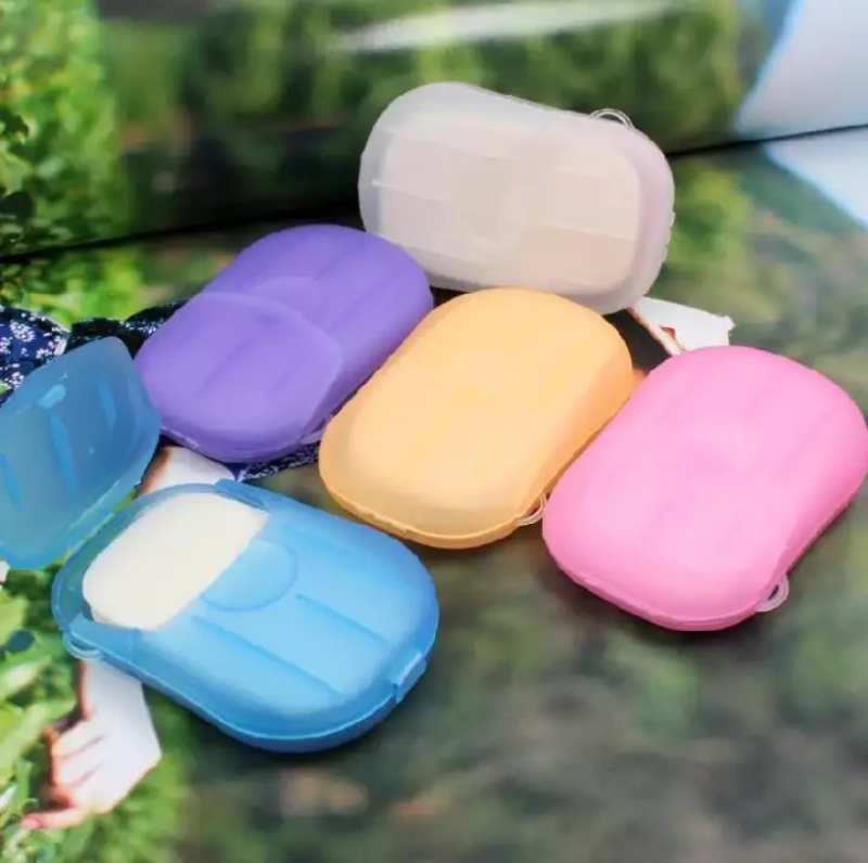 Travel Soap Paper Washing Hand Bath Clean Scented Slice Sheets