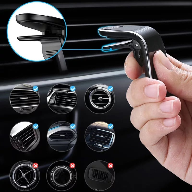 Magnetic Car 🚗 Mobile stand. L-Shaped megical stand