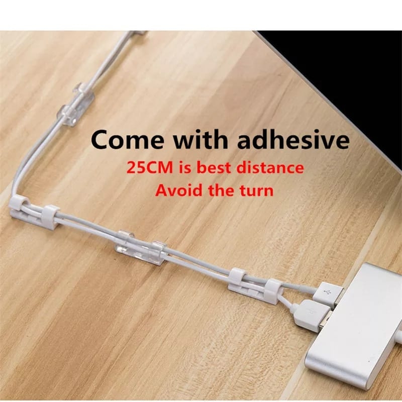 Wire Storage Clips Buckle Management Organizer Securing Cable Clamp Cable H