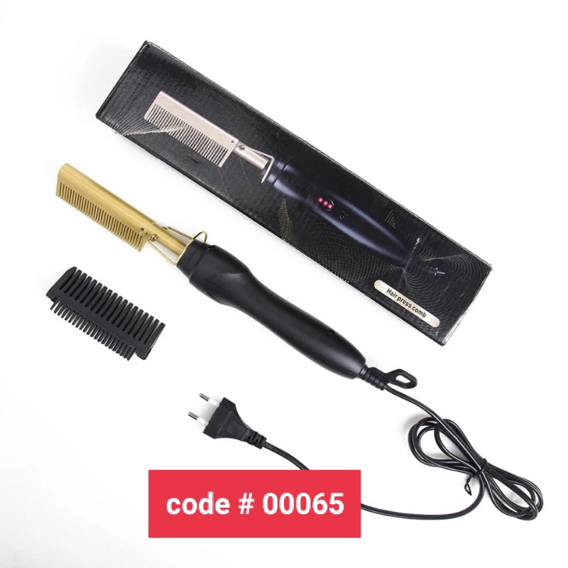 Electric Hot Comb For Hair And Beared Straightner And Curler