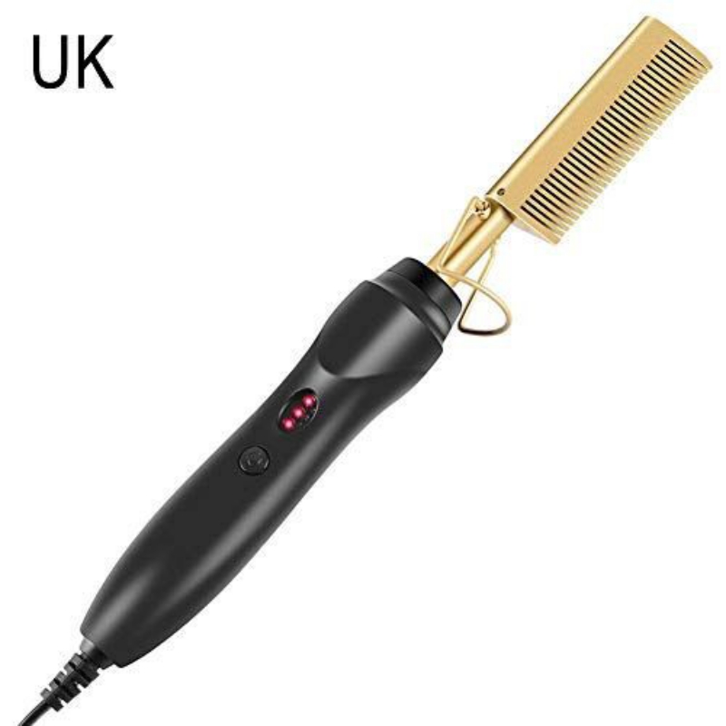 Electric Hot Comb For Hair And Beared Straightner And Curler