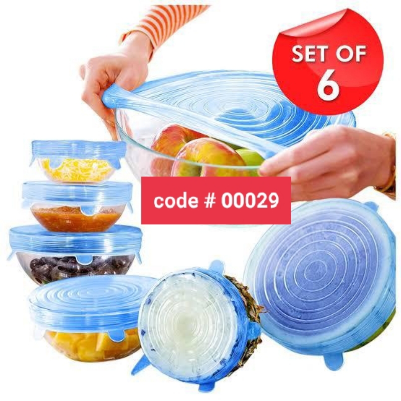 Silicone Lids 6 Pcs Set In Different Sizes