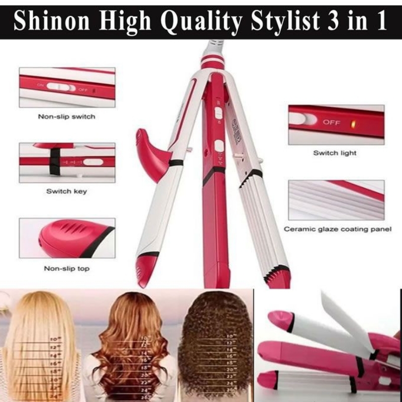 Shinon Hair Straightner 3 In 1