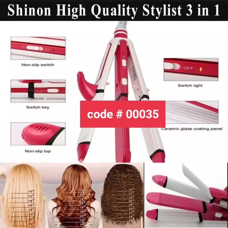 Shinon Hair Straightner 3 In 1