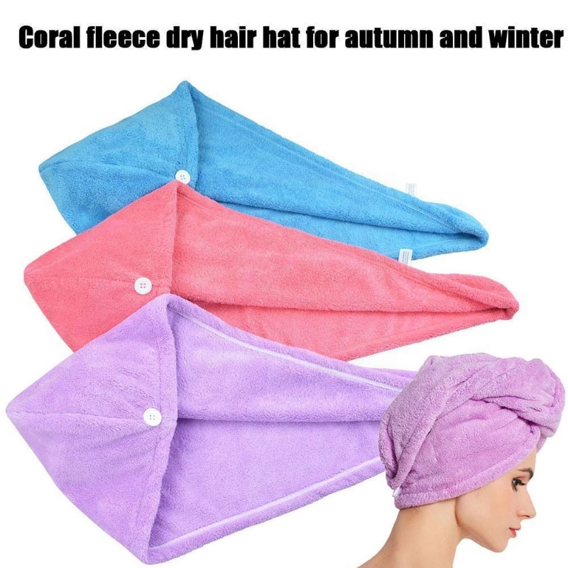 Women Quick Hair Drying Microfiber Bath Towel