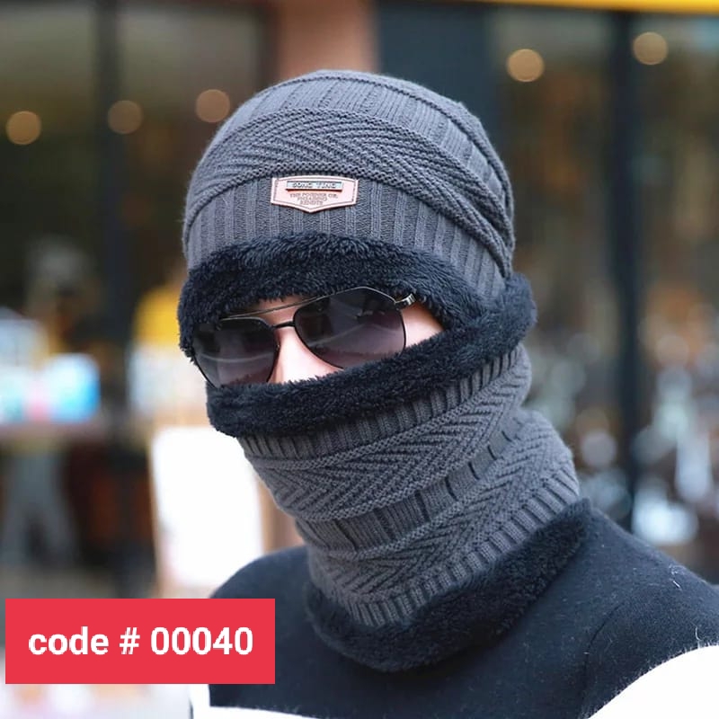 Neck Warmer With Winter Hat