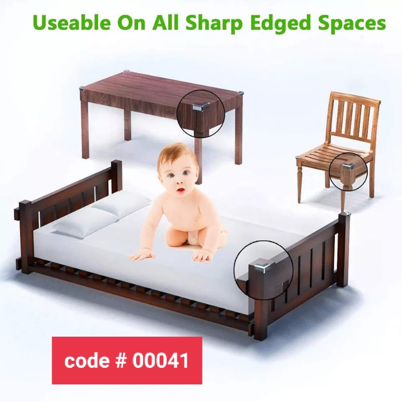 Transparent Anti Collision Angle Child Safety 4Pcs Set