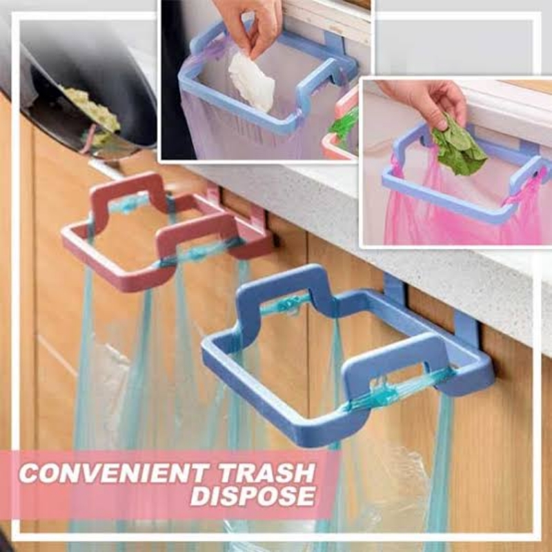 Pack of 2 - Kitchen Cabinet Door Garbage Trash Bag Plastic Bracket Towel Ha
