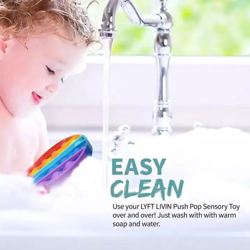 Pop it fidget anti stress colorido divertido