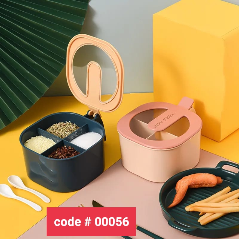 Spice Jar  With 4 Spoon
