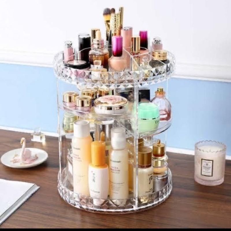Diamond Cut Cosmetic Organizer Big Size