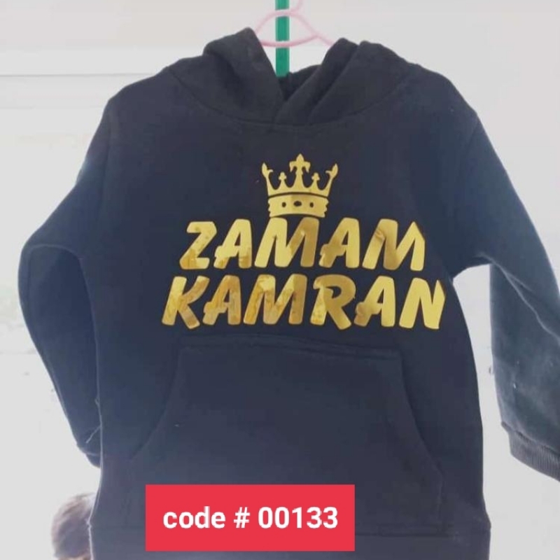 Customized Hoodie Upper With 1 Side Text Printed
