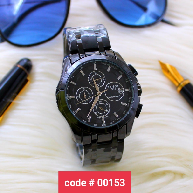 Tissot Gents Chain Watch Chronograph Working