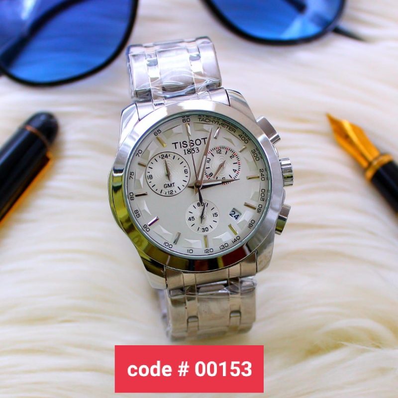 Tissot Gents Chain Watch Chronograph Working