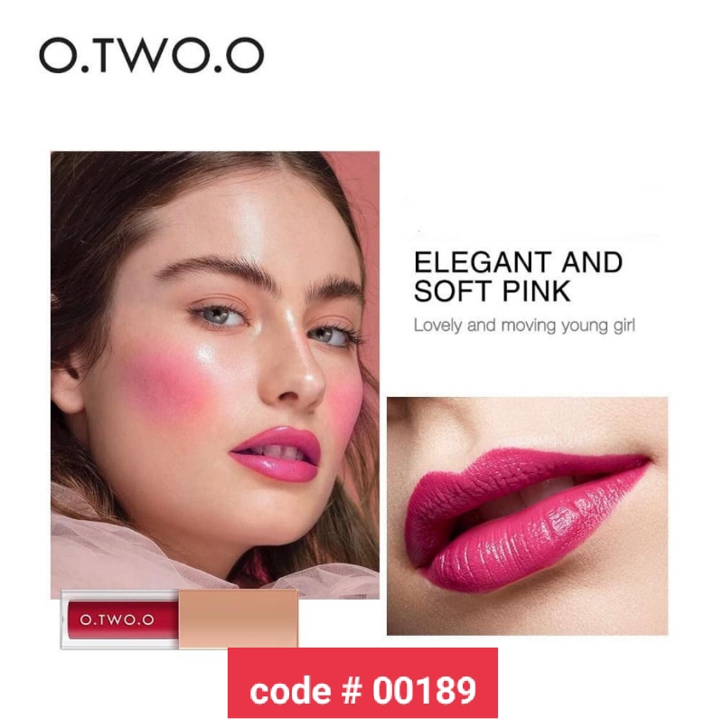 O.TWO.O Lips & Cheek 2 in 1 (2 shades Available) 100% Original Each