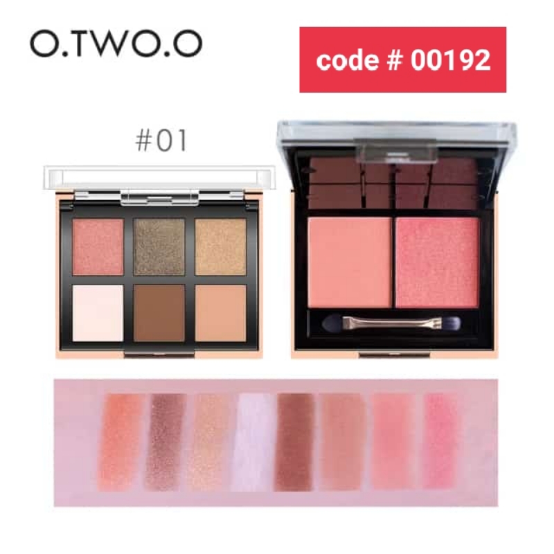 O.TWO.O Travellers (8 Colors Eyeshadow + Blush Kit) 100% Original (each)