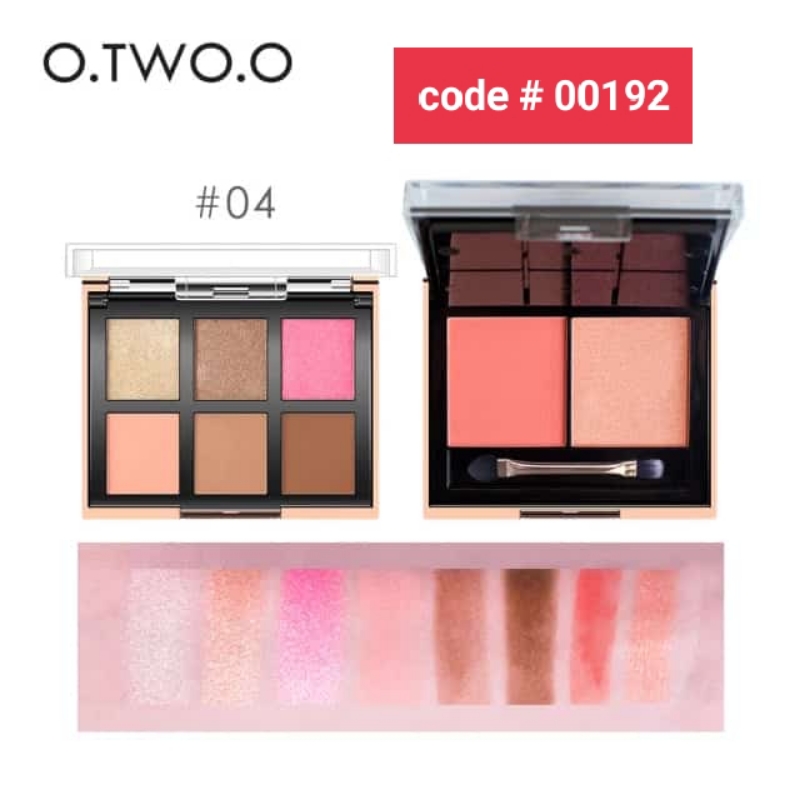 O.TWO.O Travellers (8 Colors Eyeshadow + Blush Kit) 100% Original (each)