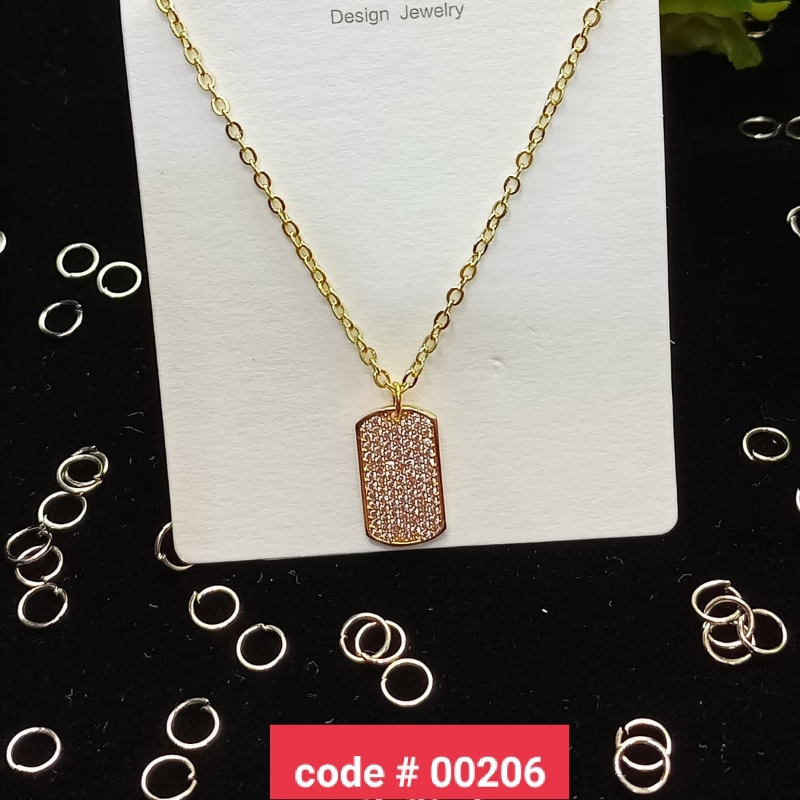 Zarcon Stone Locket Stainless Steel Gold Plated