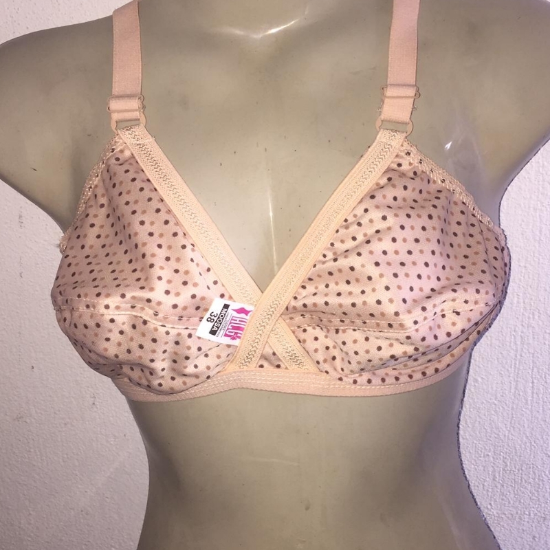 Polka dots jersey Stretchable bra