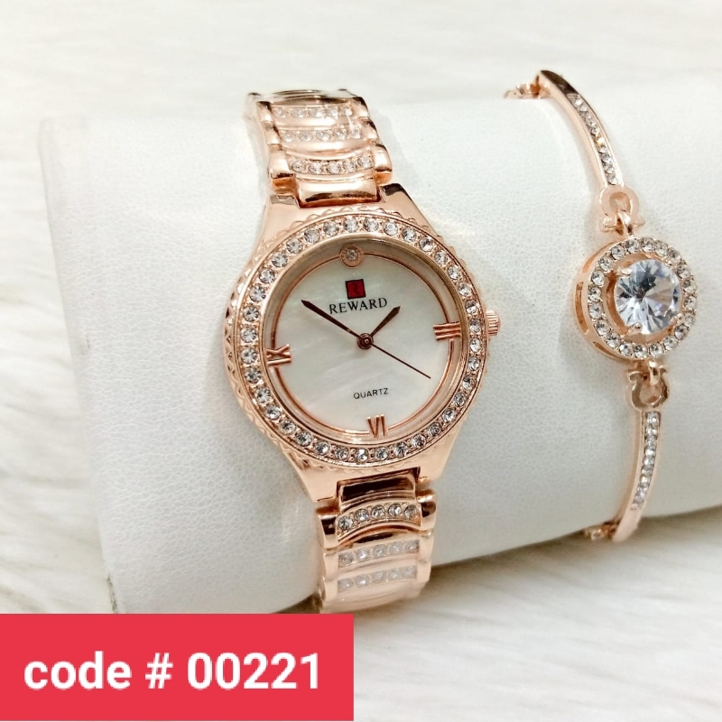 Ladies Watch + Bracelet