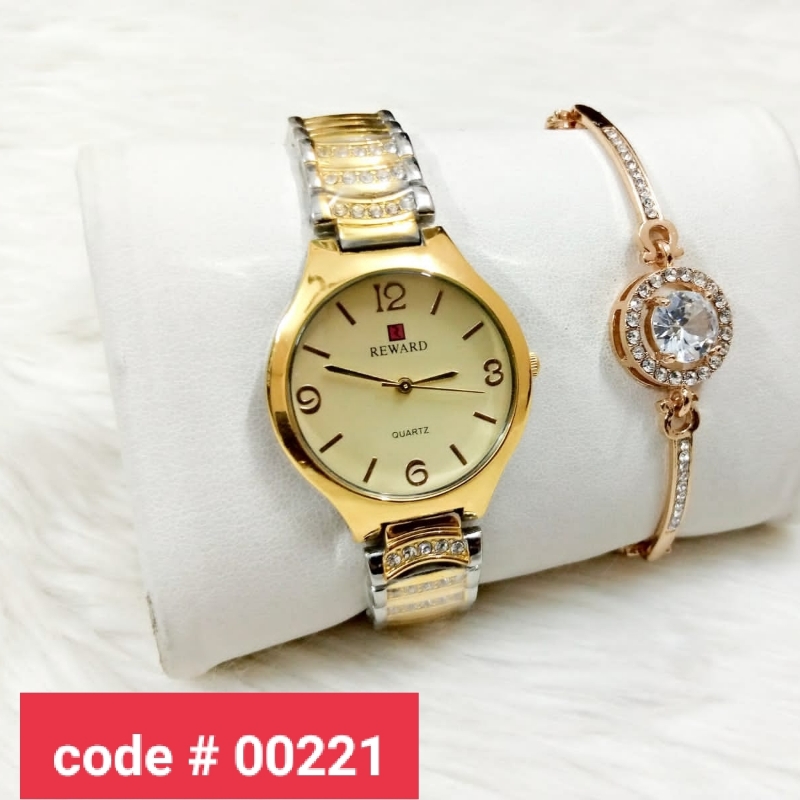 Ladies Watch + Bracelet