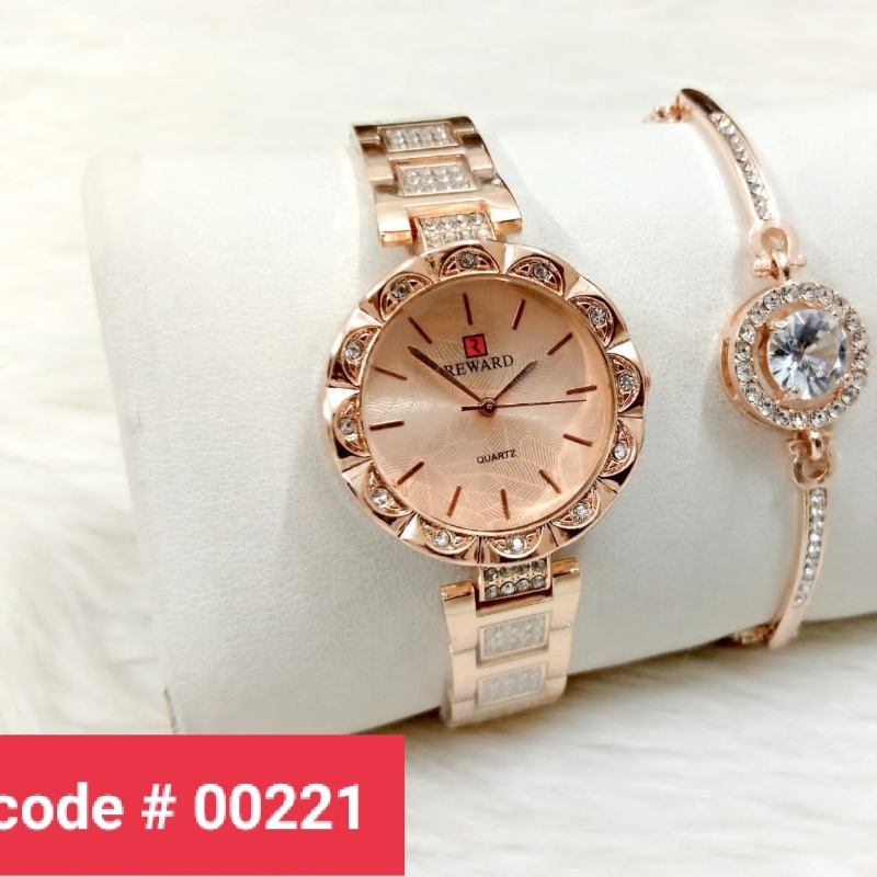 Ladies Watch + Bracelet