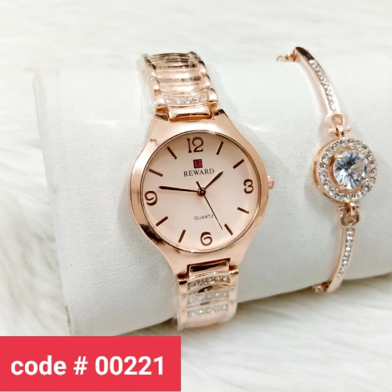 Ladies Watch + Bracelet
