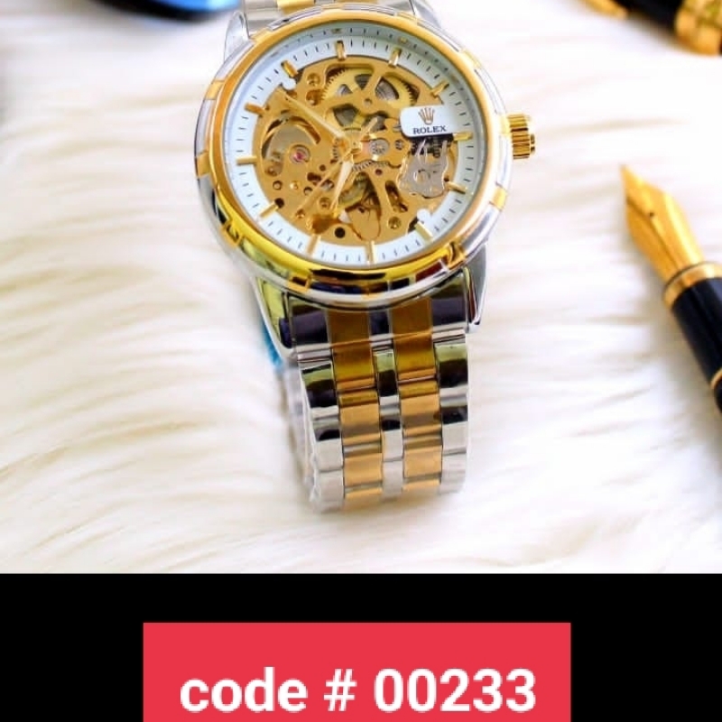 Rolex Automatic Watch For Men's 2 Shades In Dail
