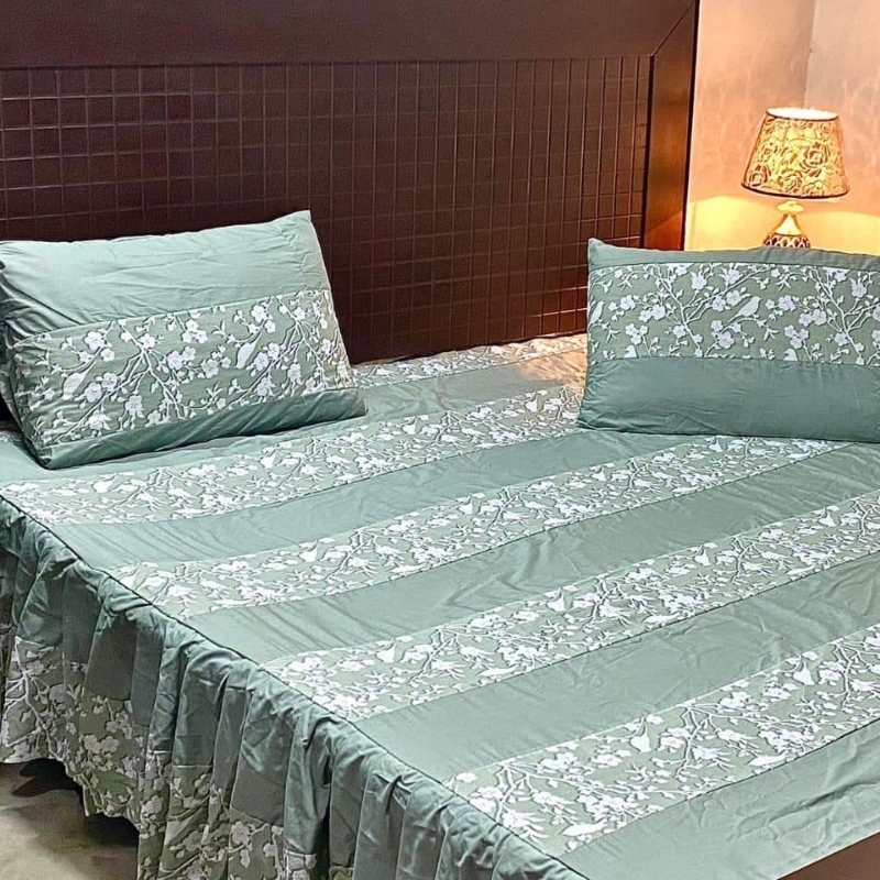 PATCHWORK FRILL BED SHEETS
