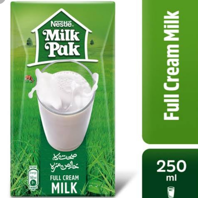 Milk pack full cream milk 250 ml pack of 5