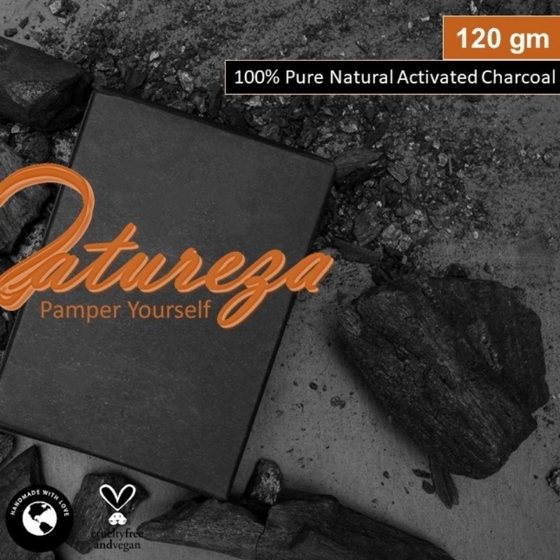 Charcoal soap 100% Natural Herbal Handmade Organic 120g