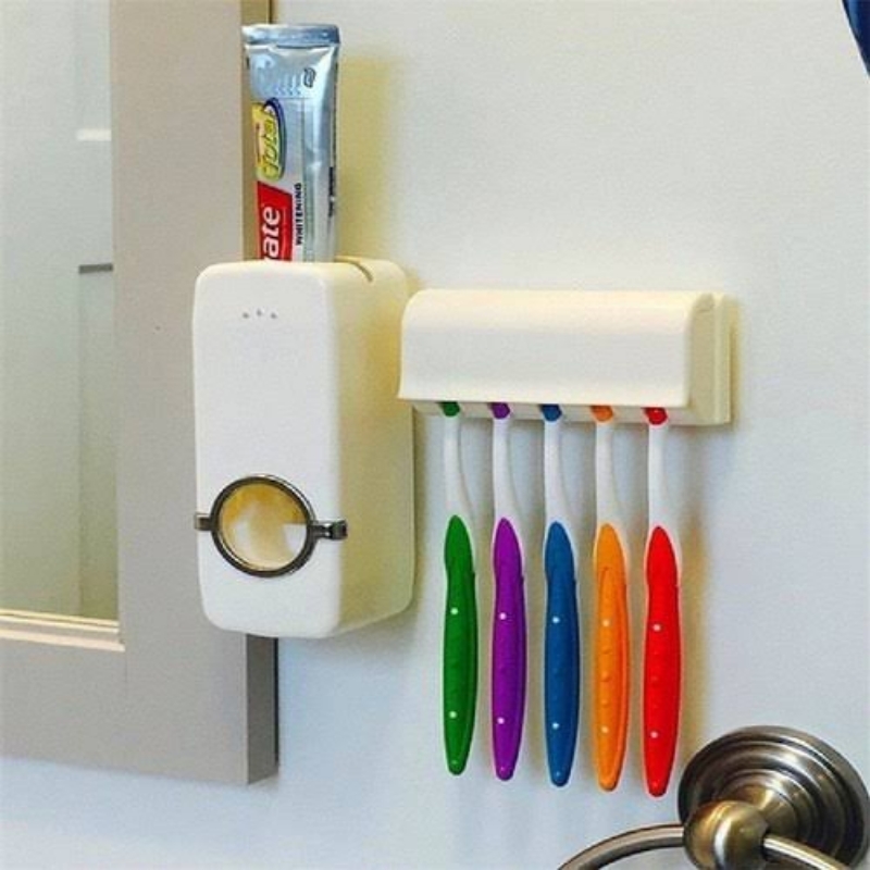 Toothpaste Dispenser with Toothbrush Holder best Quality