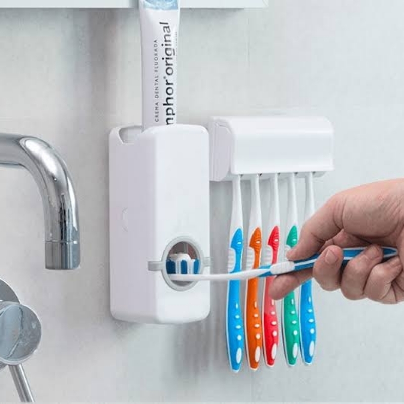 Toothpaste Dispenser with Toothbrush Holder best Quality