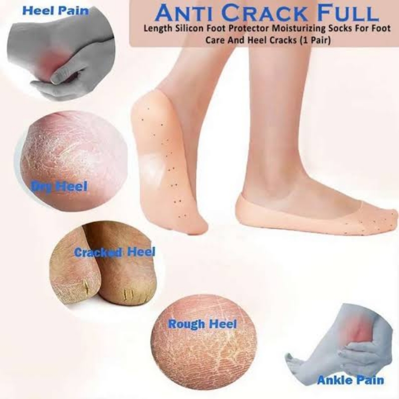 Anti Crack Foot Protector Silicone Socks