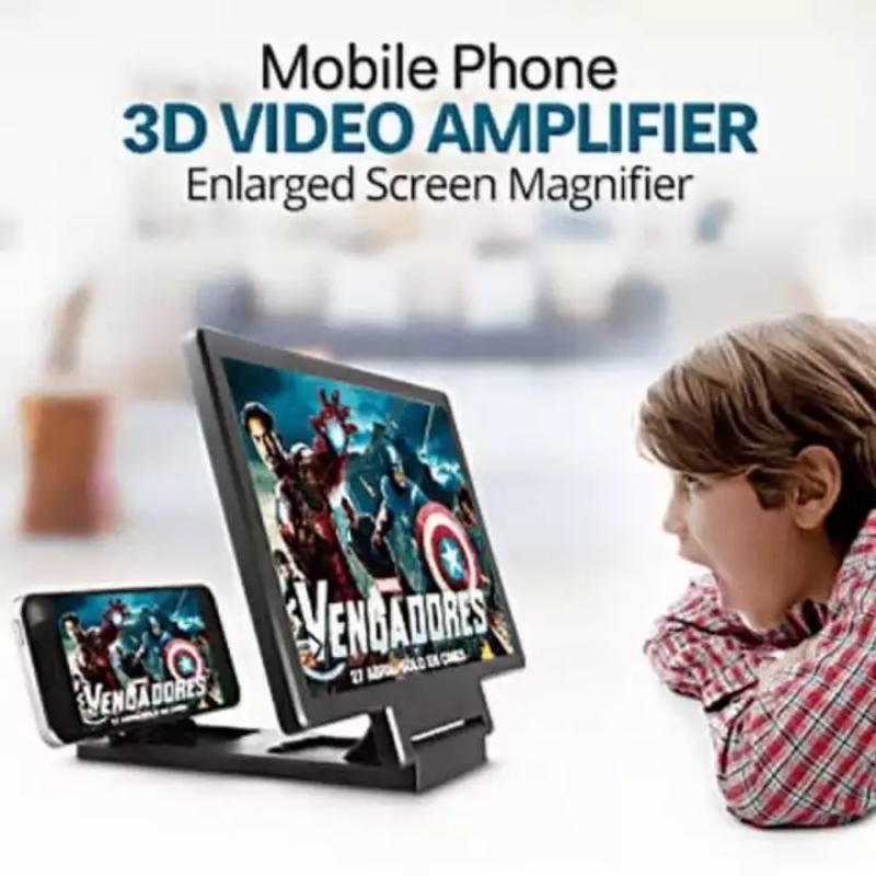 F1 Mobile Phone 3D Screen Magnifier Enlarged Video Screen Amplifier with Ey