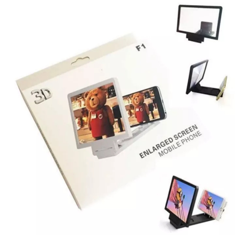 F1 Mobile Phone 3D Screen Magnifier Enlarged Video Screen Amplifier with Ey