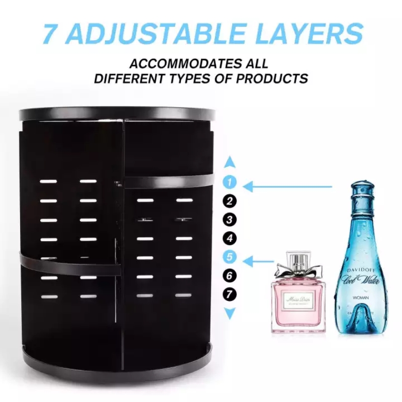 360 Degree Adjustable Rotating Cosmetic Storage Box