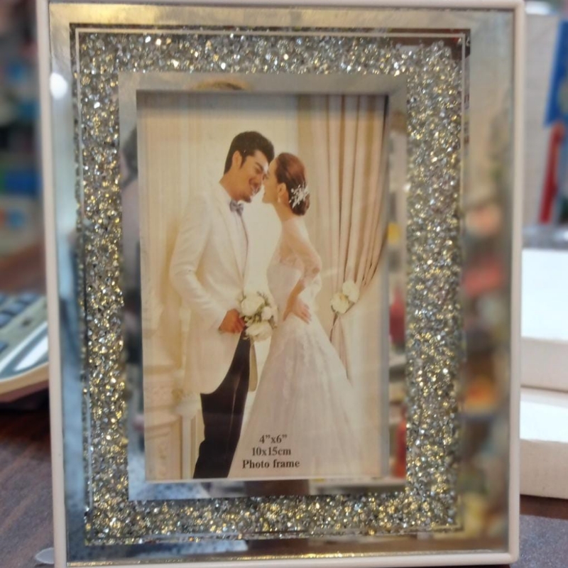 White frame with light LED
