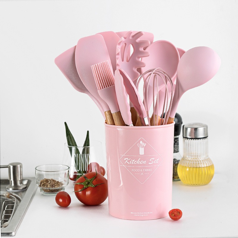 12 pcs Silicone Cooking Spoon set