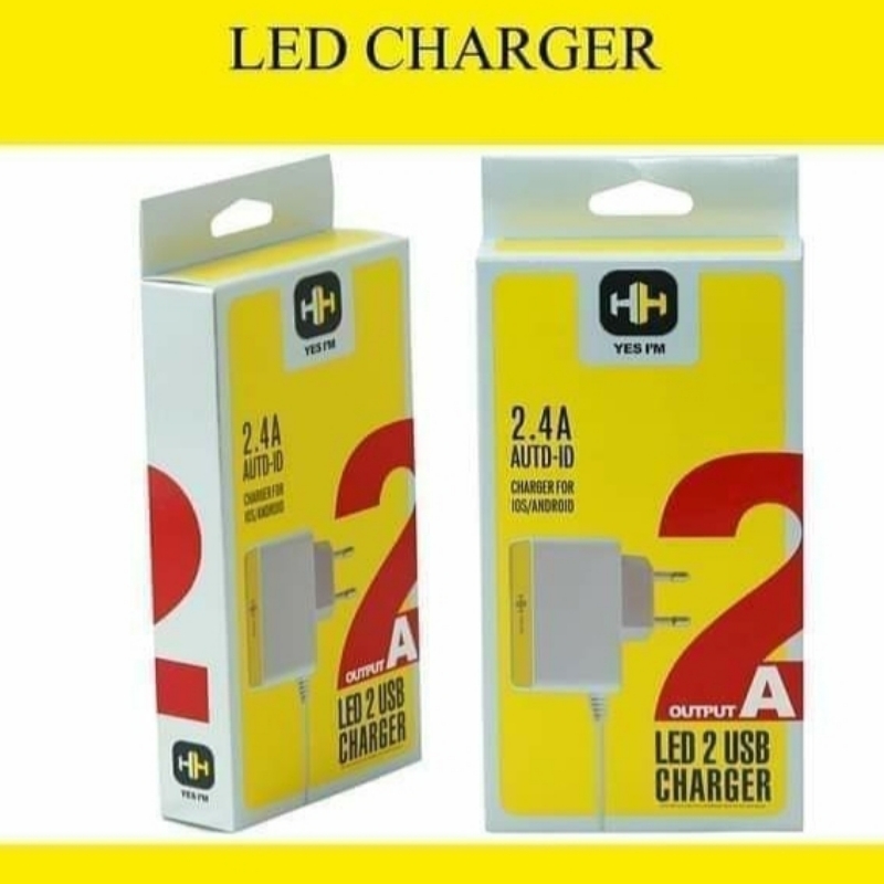 HH Yes I'M Rapid 2.1A Fast Charger With Double USB Port Quick Charge For A