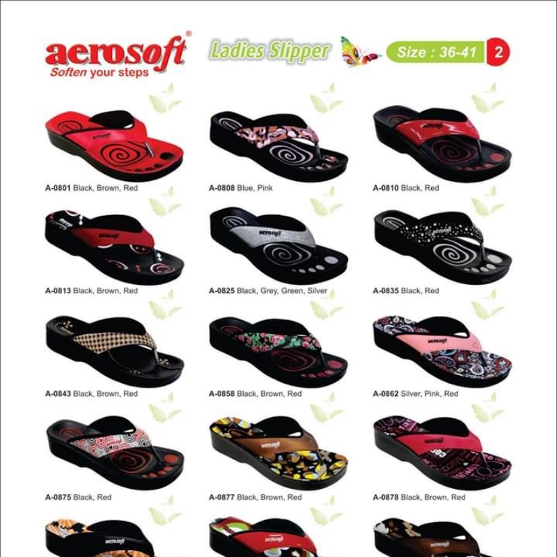 AeroSoft Ladies Sandil Style Slippers With Different Color & Design