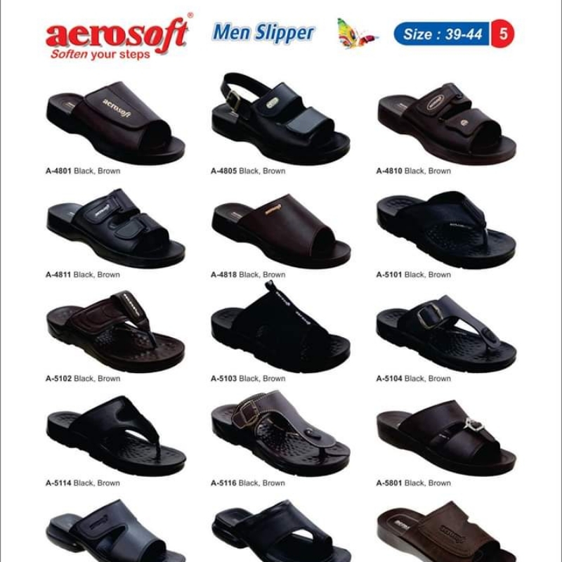 AeroSoft Men's Comfort Slippers With Different Color & Design