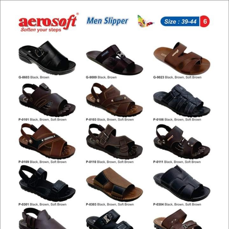 AeroSoft Men's Sandel  Style Slippers With Different Color & Design