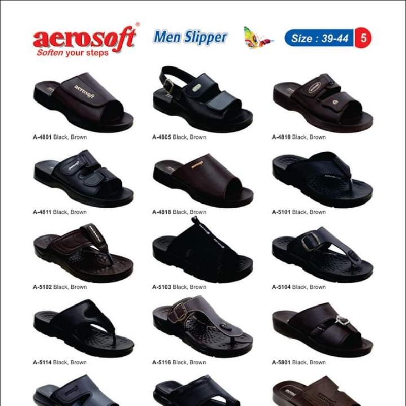 AeroSoft Men's Sandel  Style Slippers With Different Color & Design