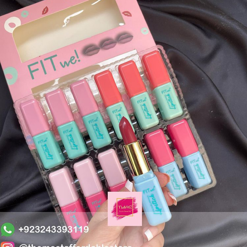 FIT ME Pack of 12 Bullet Lipsticks
