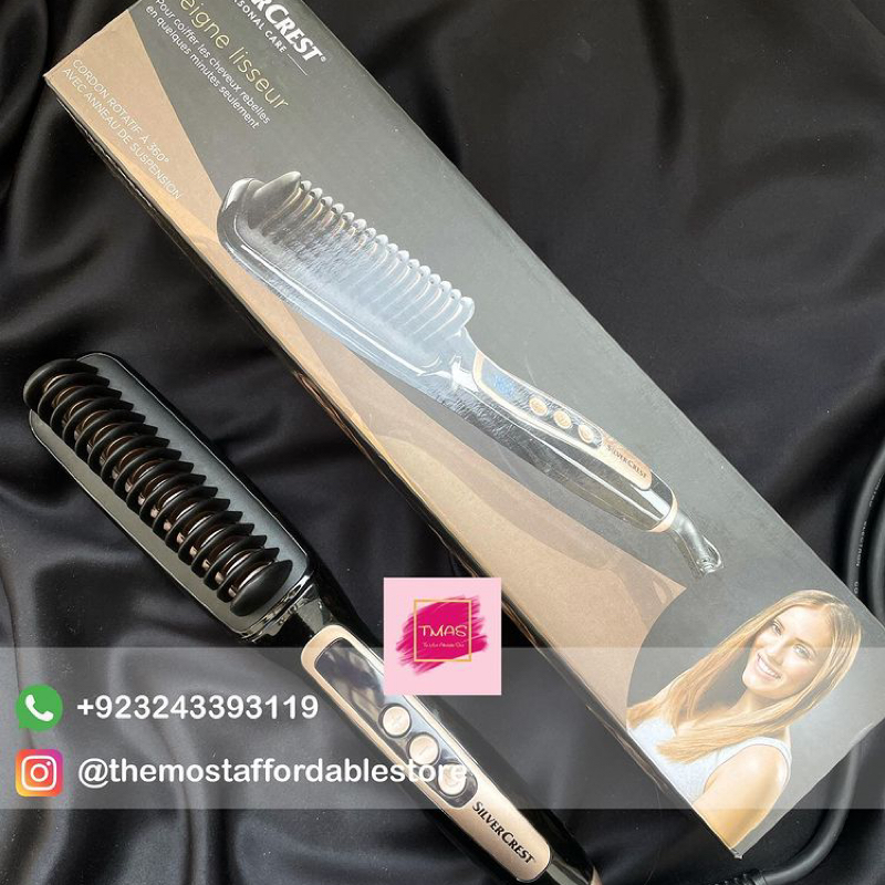 SILVER CREST HAIR STRAIGHTENER BRUSH