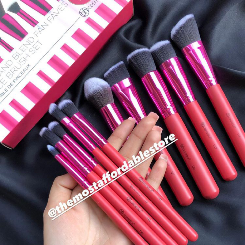 BH Cosmetics Blend And Sculp Fan Waves Brush 10 Piece Set
