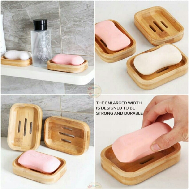 Wooden Soap Dish for Bathroom