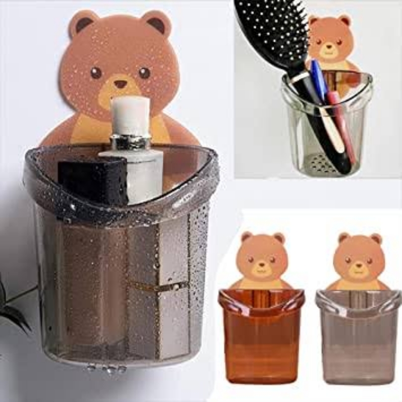Self-Adhesive Bear Brush Holder Original