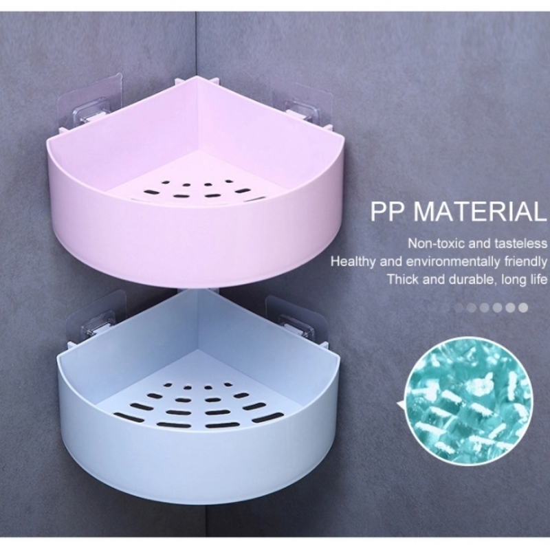 *Self-Adhesive Wall Shelf Basket (Heavy Qua